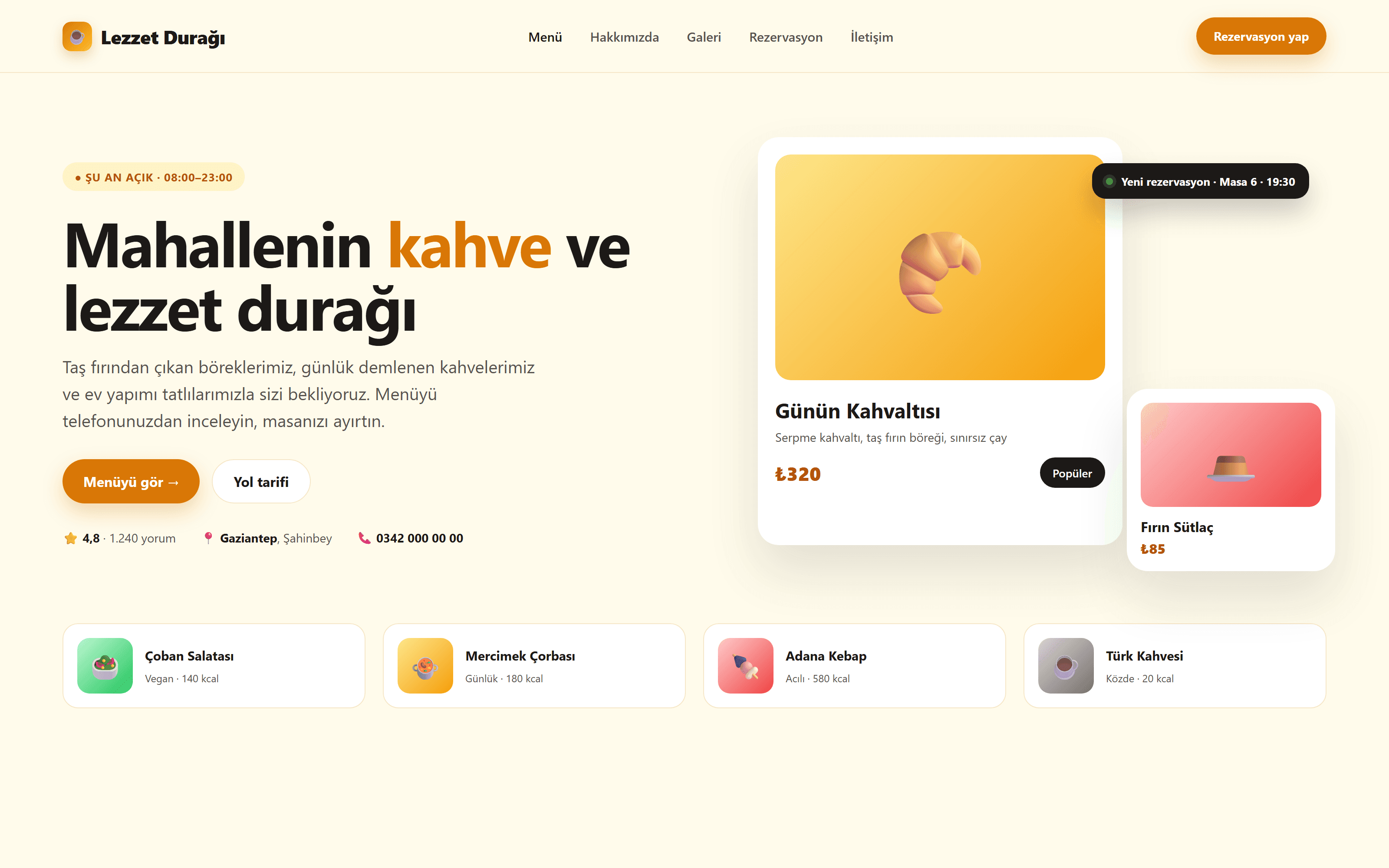 Lezzet Durağı — kapak